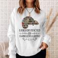 Easily Distracted By Chameleons And Books Sweatshirt Gifts for Her