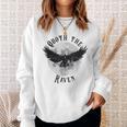 Edgar Allan Poe Nevermore The Raven Quote Literary Book Sweatshirt Gifts for Her