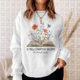 Floral Book A New Chapter Begins Retired Teacher Retirement Sweatshirt Gifts for Her