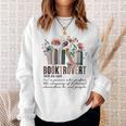 Floral Booktrovert Wildflowers Bookworm Reading Book Lovers Sweatshirt Gifts for Her