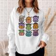 Halloween Monsters Reading Books Pattern Spooky Kawaii Anime Premium Tri-Blend Sweatshirt Gifts for Her Halloween Monsters Reading Books Pattern Spooky Kawaii Anime Premium Tri-Blend Sweatshirt Gifts for Her