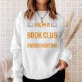 HEMA Book Club With Sword Fighting Sweatshirt Gifts for Her HEMA Book Club With Sword Fighting Sweatshirt Gifts for Her