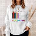 I'd Rather Be Coloring Adult Coloring Book T-Shirt Sweatshirt Gifts for Her