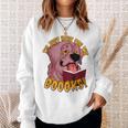 I'm Just Here ForThe BOOOKS Zombie Dog Reading a Book Men Women Kids Sweatshirt Gifts for Her