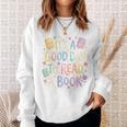 It’s A Good Day To Read A Book Cute Teacher Reading Premium Tri-Blend Sweatshirt Gifts for Her