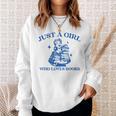 Just a Girl Who Loves Books Book Lover Bookish Sweatshirt Gifts for Her Just a Girl Who Loves Books Book Lover Bookish Sweatshirt Gifts for Her