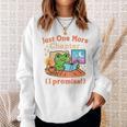 Just One More Chapter Bookish Book Kawaii Frog Reading Book Sweatshirt Gifts for Her Just One More Chapter Bookish Book Kawaii Frog Reading Book Sweatshirt Gifts for Her