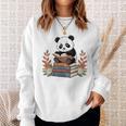 Kawaii Panda Book Lover Reading Books Panda Librarian Sweatshirt Gifts for Her Kawaii Panda Book Lover Reading Books Panda Librarian Sweatshirt Gifts for Her