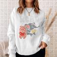 Kids Pig Elephant Reading Cute Book Lover Bookworm Boys Girls Kid Performance Sweatshirt Gifts for Her