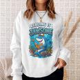 Kids Toddler Boy Reading Is Jawsome Shark Book Lover Kids Nerdy Sweatshirt Gifts for Her