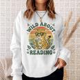 Leopard Animal Print Bookish Wild About Reading Cheetah Book Sweatshirt Gifts for Her Leopard Animal Print Bookish Wild About Reading Cheetah Book Sweatshirt Gifts for Her