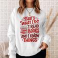 Librarian Book Lover Men Women Reading Sweatshirt Gifts for Her