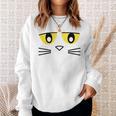 Library Teacher Reading Day Book Character Costume Blue Cat Sweatshirt Gifts for Her Library Teacher Reading Day Book Character Costume Blue Cat Sweatshirt Gifts for Her