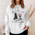 Life Better With 2 Cats Books Kitten Kitty Women Girls Kids Sweatshirt Gifts for Her Life Better With 2 Cats Books Kitten Kitty Women Girls Kids Sweatshirt Gifts for Her