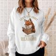 Life’s Too Short To Not Be Reading Cute Fox Book Lover Sweatshirt Gifts for Her