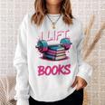 I Lift So I Can Carry More Books Reader Gym Book Lover Sweatshirt Gifts for Her