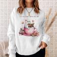 I Love Fall Most Of All Halloween Ghost Book Lover Sweatshirt Gifts for Her