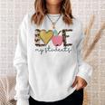 Love My Students Book Pencil Apple Back To School Sweatshirt Gifts for Her Love My Students Book Pencil Apple Back To School Sweatshirt Gifts for Her