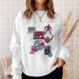 Marvel Comics Spider-Man Classic Comic Book Collage Sweatshirt Gifts for Her