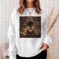 Melanin Afro Women Educated Reading Book History Comfort Colors Crop Top Sweatshirt Gifts for Her
