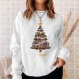 Merry Bookmas Book Reading Lover Library Reader Enthusiast Sweatshirt Gifts for Her