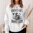 Morally Grey Book Club Skeleton Books Lover Bookworm Sweatshirt Gifts for Her