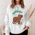 Natural Science Textbook Anatomy Water Pig Sweatshirt Gifts for Her