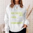 Nerd Bibliophile Book Reading Lover Bookworm Reading Sweatshirt Gifts for Her