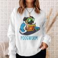 Nerdy Pug Reading Books Poogworm Pug Bookworm Sweatshirt Gifts for Her Nerdy Pug Reading Books Poogworm Pug Bookworm Sweatshirt Gifts for Her