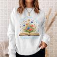 New Chapter Begins Retired 2026 Watercolor Floral Book Women Premium Tri-Blend Sweatshirt Gifts for Her
