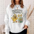 How Many Nights Reading Duck 67 Meme Book Lovers Sweatshirt Gifts for Her How Many Nights Reading Duck 67 Meme Book Lovers Sweatshirt Gifts for Her