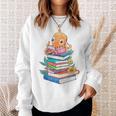 Octopus Reading Bookworm Book Reading Octopus Lover Sweatshirt Gifts for Her