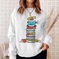 Panda Bear Loves Reading Illustration For A Book Nerd Sweatshirt Gifts for Her