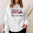 Peace Love Books Librarian Teacher Life Book Library Tie Dye Sweatshirt Gifts for Her Peace Love Books Librarian Teacher Life Book Library Tie Dye Sweatshirt Gifts for Her