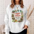 Plant & Book Lover Gardener If You Have A Garden & A Library Sweatshirt Gifts for Her