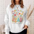 Plant A Seed Read Library Summer Reading 2026 Floral Book Sweatshirt Gifts for Her