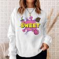 Pop Art Sweet Text Bubble Comic Book Style Classic Raglan Baseball Tee Sweatshirt Gifts for Her Pop Art Sweet Text Bubble Comic Book Style Classic Raglan Baseball Tee Sweatshirt Gifts for Her