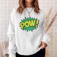 POW Vintage Superhero Comic Book Sound Effect Tshirt Sweatshirt Gifts for Her POW Vintage Superhero Comic Book Sound Effect Tshirt Sweatshirt Gifts for Her