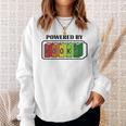 Powered By Books Bookworm Librarian Reading Sweatshirt Gifts for Her