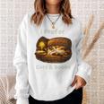 I Prefer Cats & Books – Calico Cat And Book Sweatshirt Gifts for Her