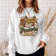 Protein And Proverbs Protein Workout Book Lover Retro Sweatshirt Gifts for Her