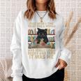 There Was A Woman Who Really Loved Books And Yarn Crocheting Sweatshirt Gifts for Her