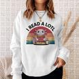 I Read Alotl Axolotl Retro Reading Books Lover Vintage Sweatshirt Gifts for Her I Read Alotl Axolotl Retro Reading Books Lover Vintage Sweatshirt Gifts for Her