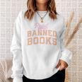 Read Banned Books Retro Varsity Aesthetic Reading Sweatshirt Gifts for Her