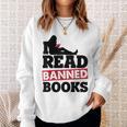 I Read Banned Books Banned Books Week Reading Women Sweatshirt Gifts for Her