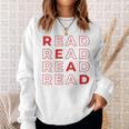 Read Books Library Bookworm Librarian Book Lover Sweatshirt Gifts for Her