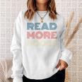 Read More Books Retro Font Book Lover Reading Quote Comfort Colors Crop Top Sweatshirt Gifts for Her Read More Books Retro Font Book Lover Reading Quote Comfort Colors Crop Top Sweatshirt Gifts for Her