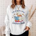 I Still Read Children’s Books Cute Duck Reading Book Lover Sweatshirt Gifts for Her I Still Read Children’s Books Cute Duck Reading Book Lover Sweatshirt Gifts for Her