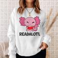 Readalotl Love Axolotls Reading Books And Axolotls Sweatshirt Gifts for Her Readalotl Love Axolotls Reading Books And Axolotls Sweatshirt Gifts for Her