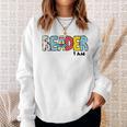 Reader I Am Bookworm Librarian I Heart Read Book Lover Sweatshirt Gifts for Her